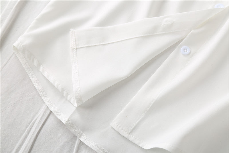 Chemise boutonnée avec nœud