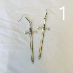 Sword Earrings