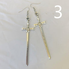 Boucles d'oreilles épée