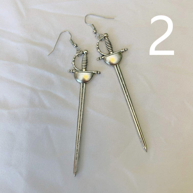 Sword Earrings