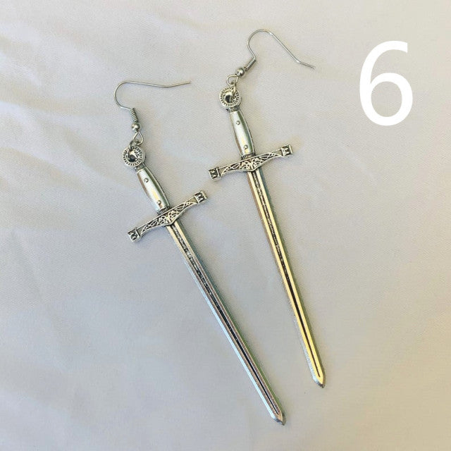 Sword Earrings