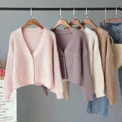 One Button Wool Cardigan