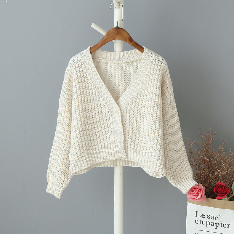 One Button Wool Cardigan