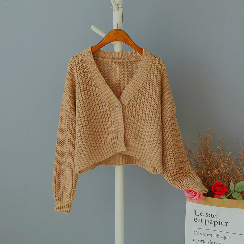 One Button Wool Cardigan