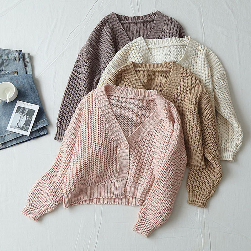 One Button Wool Cardigan