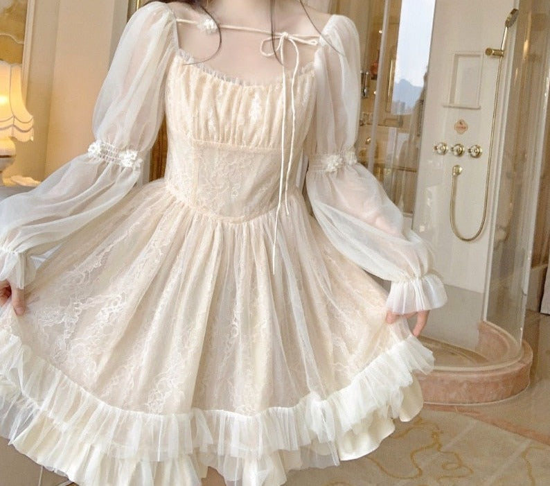 Romantic Princess Long Sleeve Dress