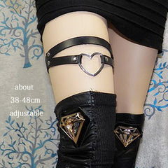 Black Punk Thigh Garter