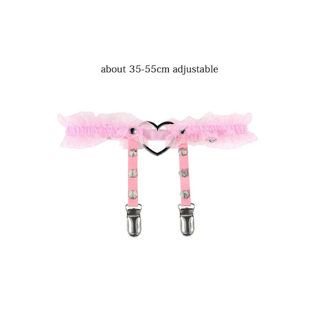 Pink Punk Thigh Garter