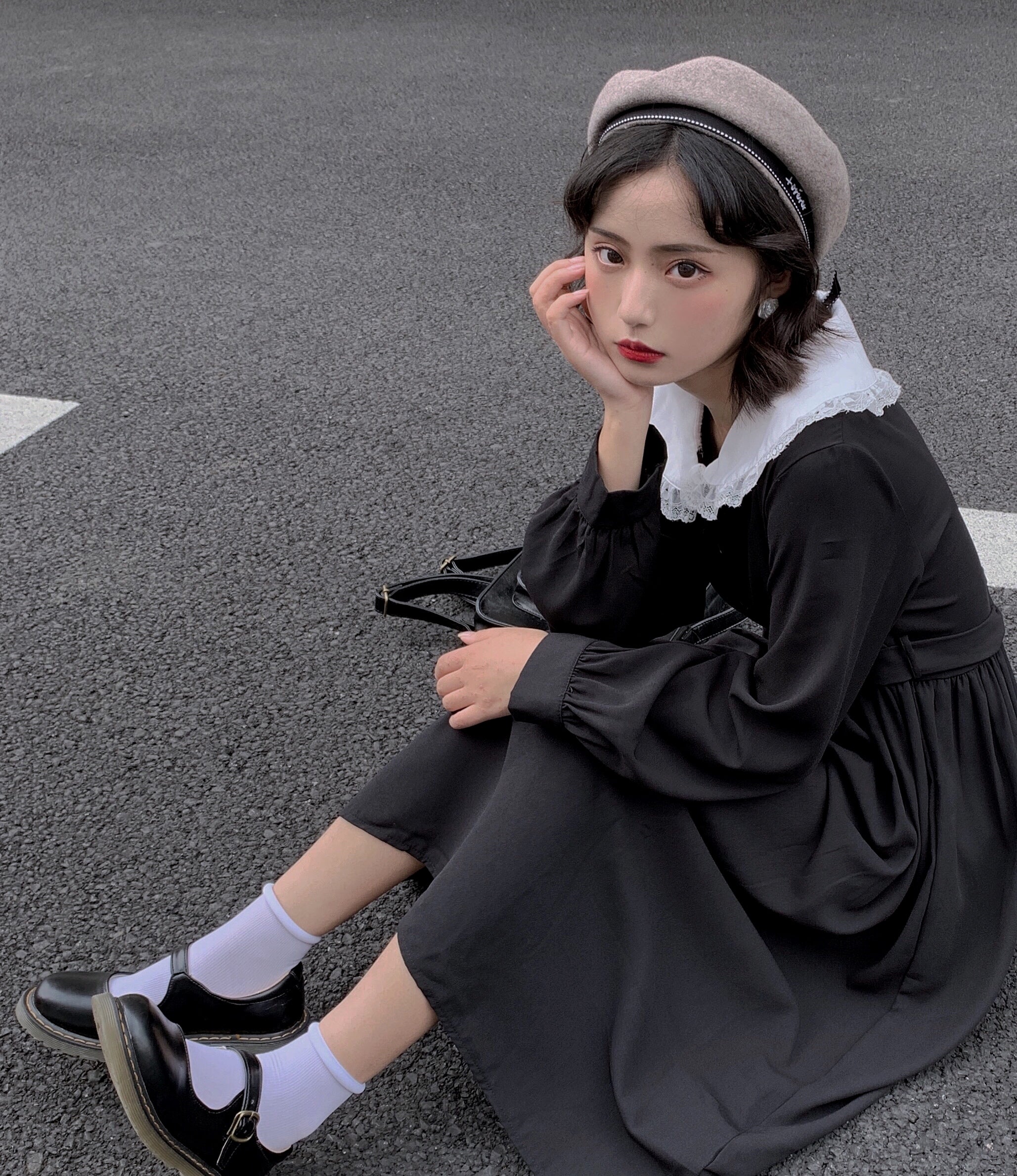 Kawaii Gothic Long Vintage Style Dress