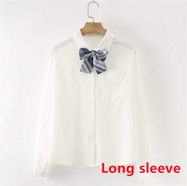 Button-Up Shirt with Bow