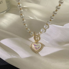 Pearl Heart Necklace