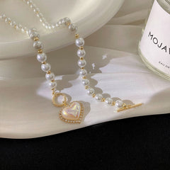 Pearl Heart Necklace