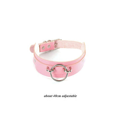 Pink Punk Leather Chokers