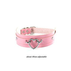 Pink Punk Leather Chokers