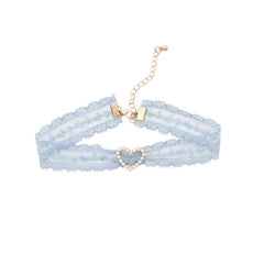 Romantic Blue Lace Choker