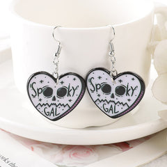 Horror Heart Earrings