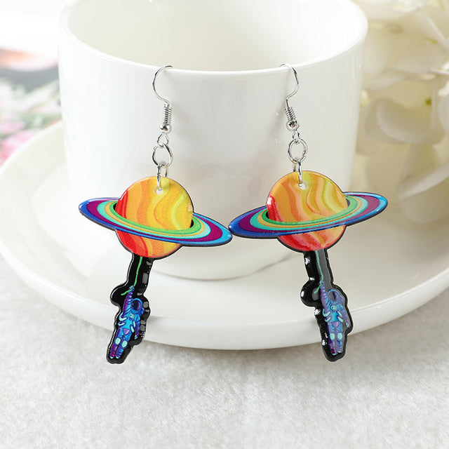 Space Drop Earrings