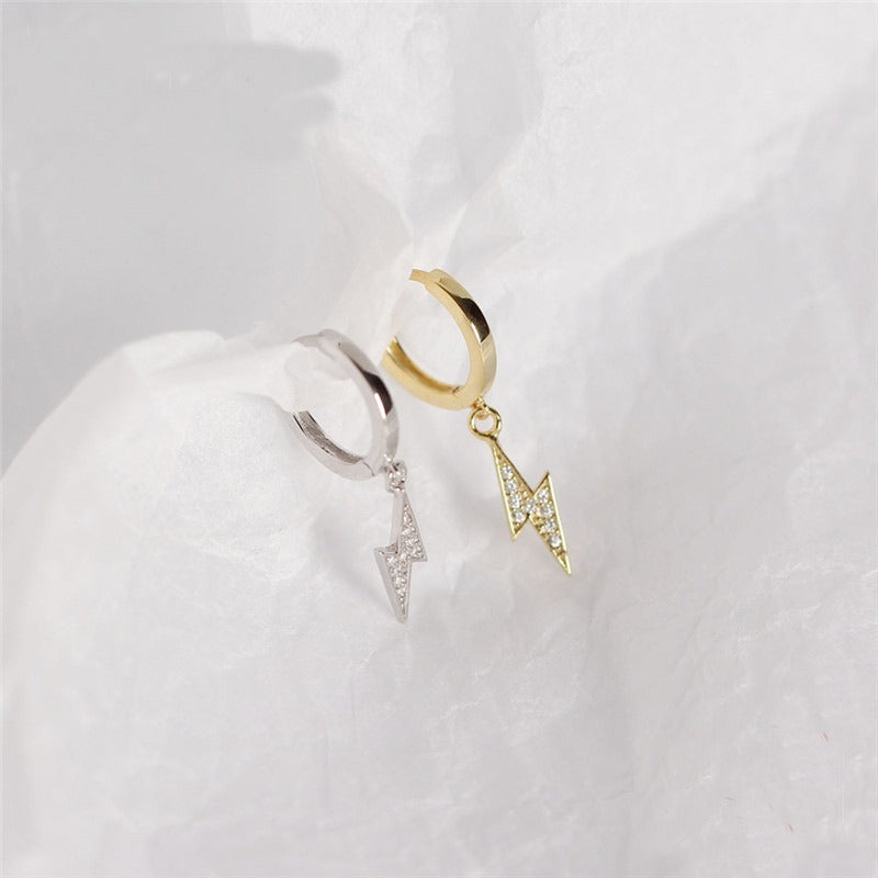 Cute Lightning Hoop Earrings