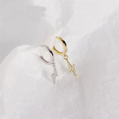 Cute Lightning Hoop Earrings