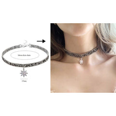 Ice Lotus Flower Choker