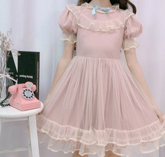 Kawaii Ruffle Tulle Princess Dress