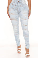 About the Feels Stretch Skinny Jeans - Light Blue Wash