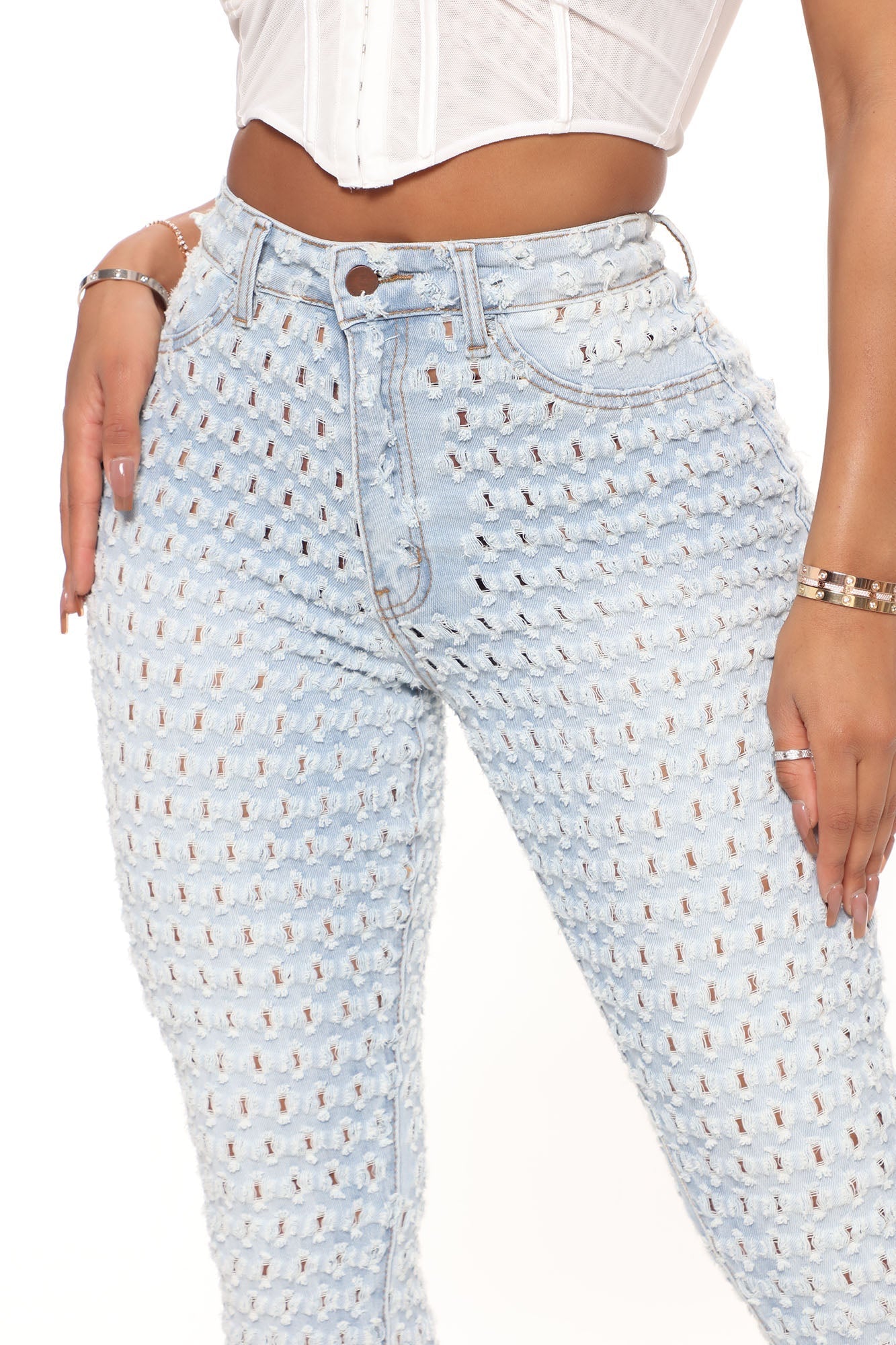 About the Feels Stretch Skinny Jeans - Light Blue Wash