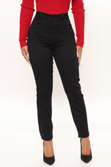 Jean skinny taille haute Alexa - Noir