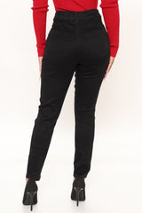 Jean skinny taille haute Alexa - Noir