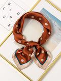100% silk print color-blocking geometric heart pattern scarf Sai Feel