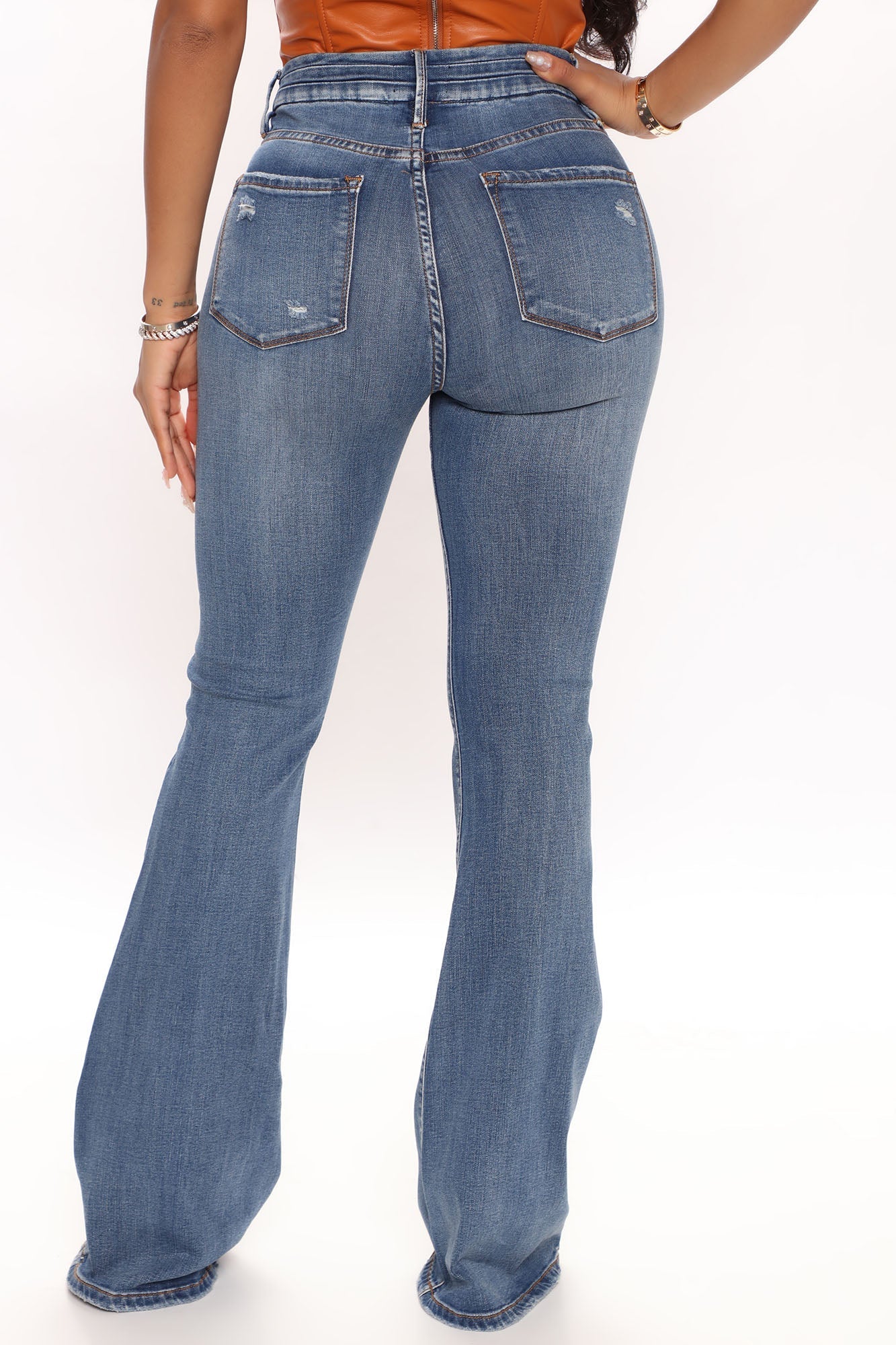All That And More Flare Jeans - Dark Wash
