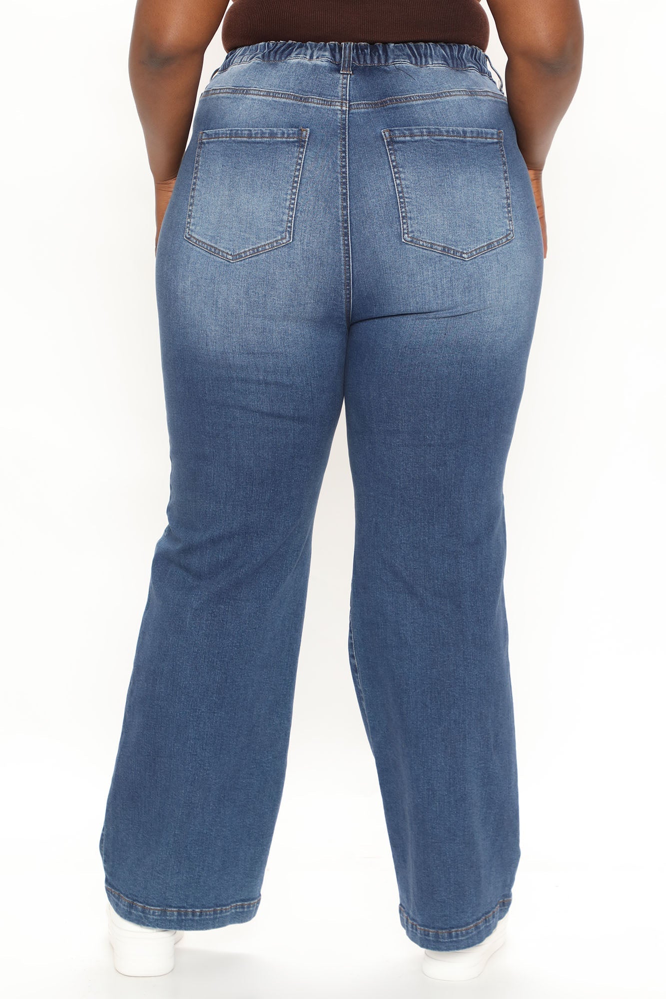 Abbot Kinney Wide Leg Skater Jeans - Dark Wash