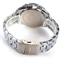 Stainless Steel Chronograph (Black 4.5cm Dial)