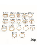 17pcs Bohemia Style Ring Set Sai Feel