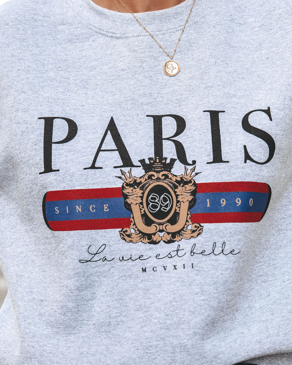 1990 Paris Cotton Blend Sweatshirt