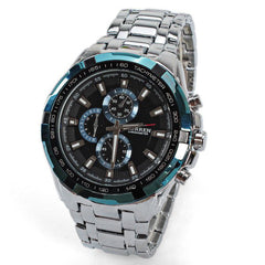 Stainless Steel Chronograph (Black 4.5cm Dial)