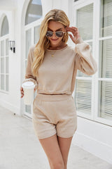 2 Pcs fashion casual knit suit Sai Feel