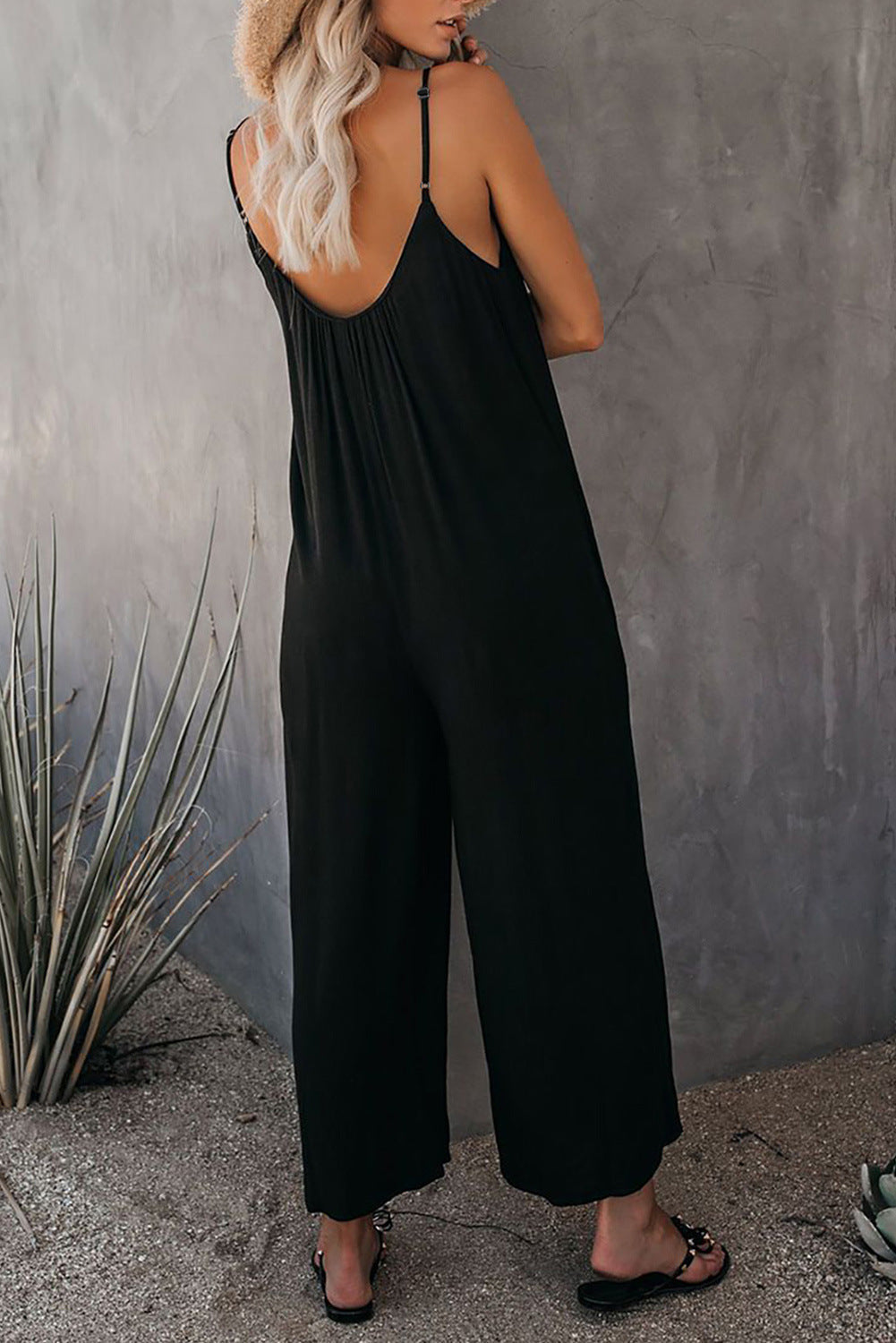 Aliya Relaxed Bamboo Blend Knit Jumpsuit