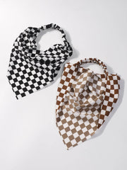 2pcs Checkerboard triangle headband Sai Feel