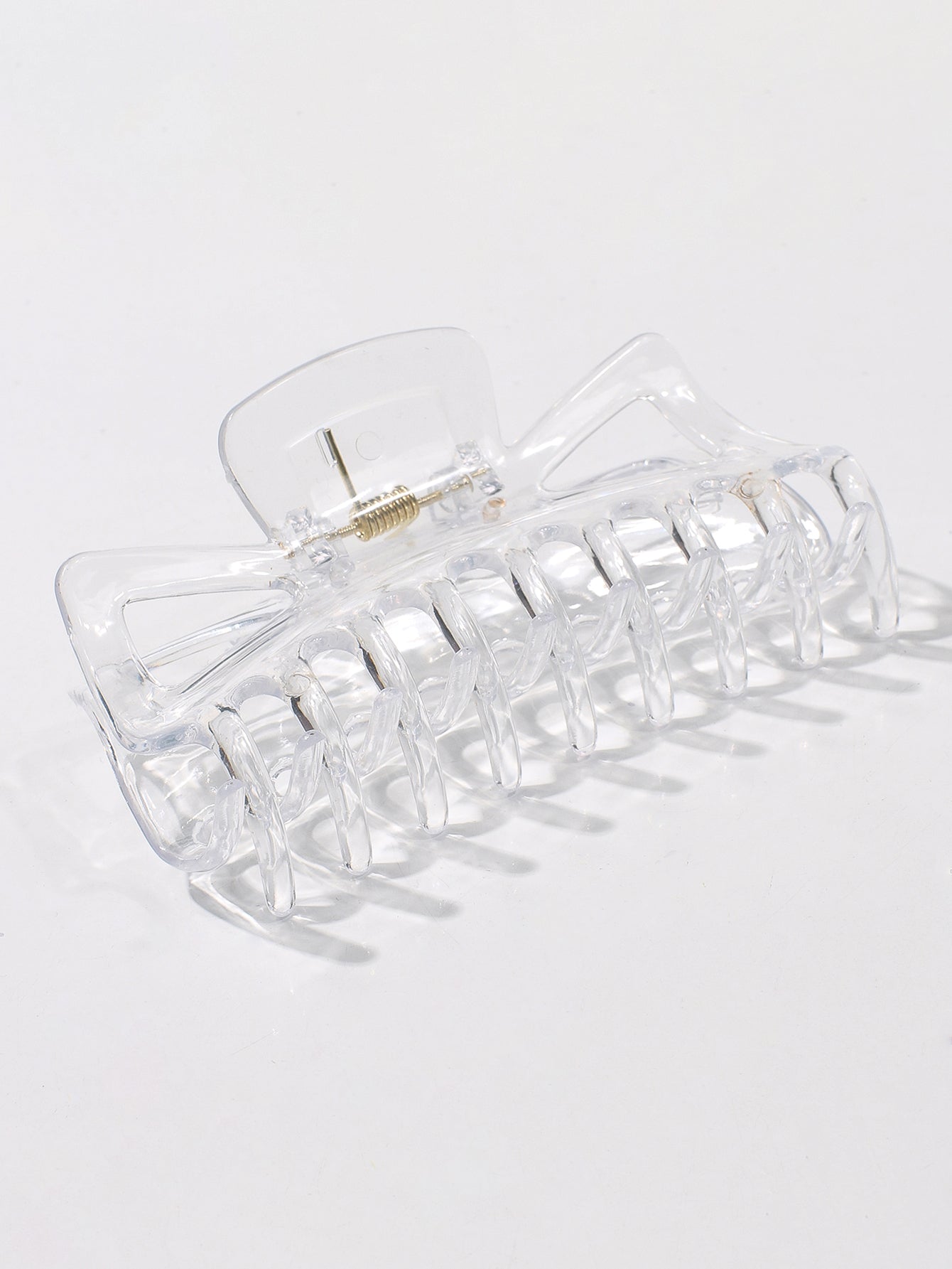 2pcs Clear Plastic Hair Clip Sai Feel