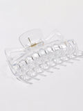 2pcs Clear Plastic Hair Clip Sai Feel