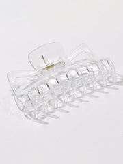 2pcs Clear Plastic Hair Clip Sai Feel