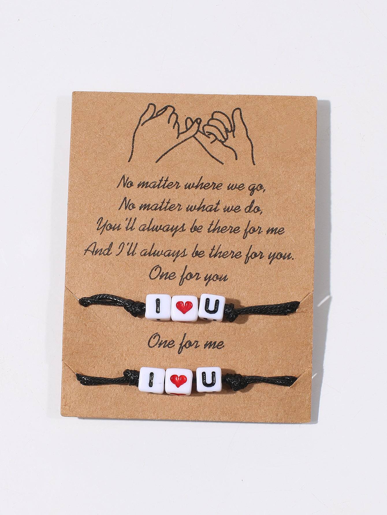 2pcs Love Letters Bracelet Sai Feel