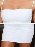 2pcs Sexy Cami Top& Ruffle Skirt Set Sai Feel