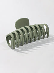 2pcs Solid Color Hair Claw Sai Feel