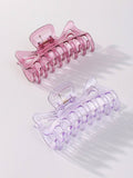 2pcs c;lear classic hair claw clips Sai Feel