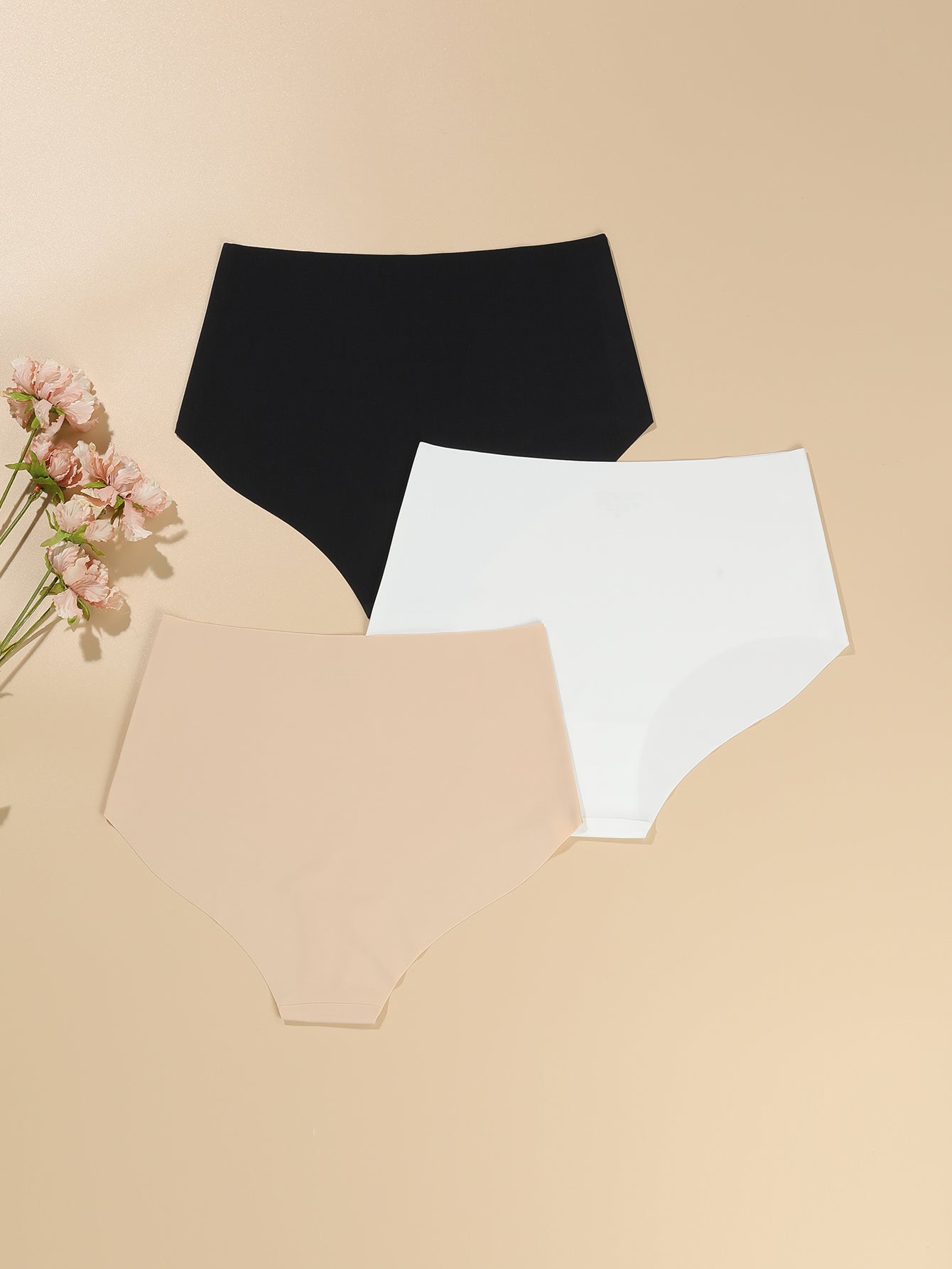 3 Pack High Waist Seamless Comfort Panties Set Underwear Sai Feel