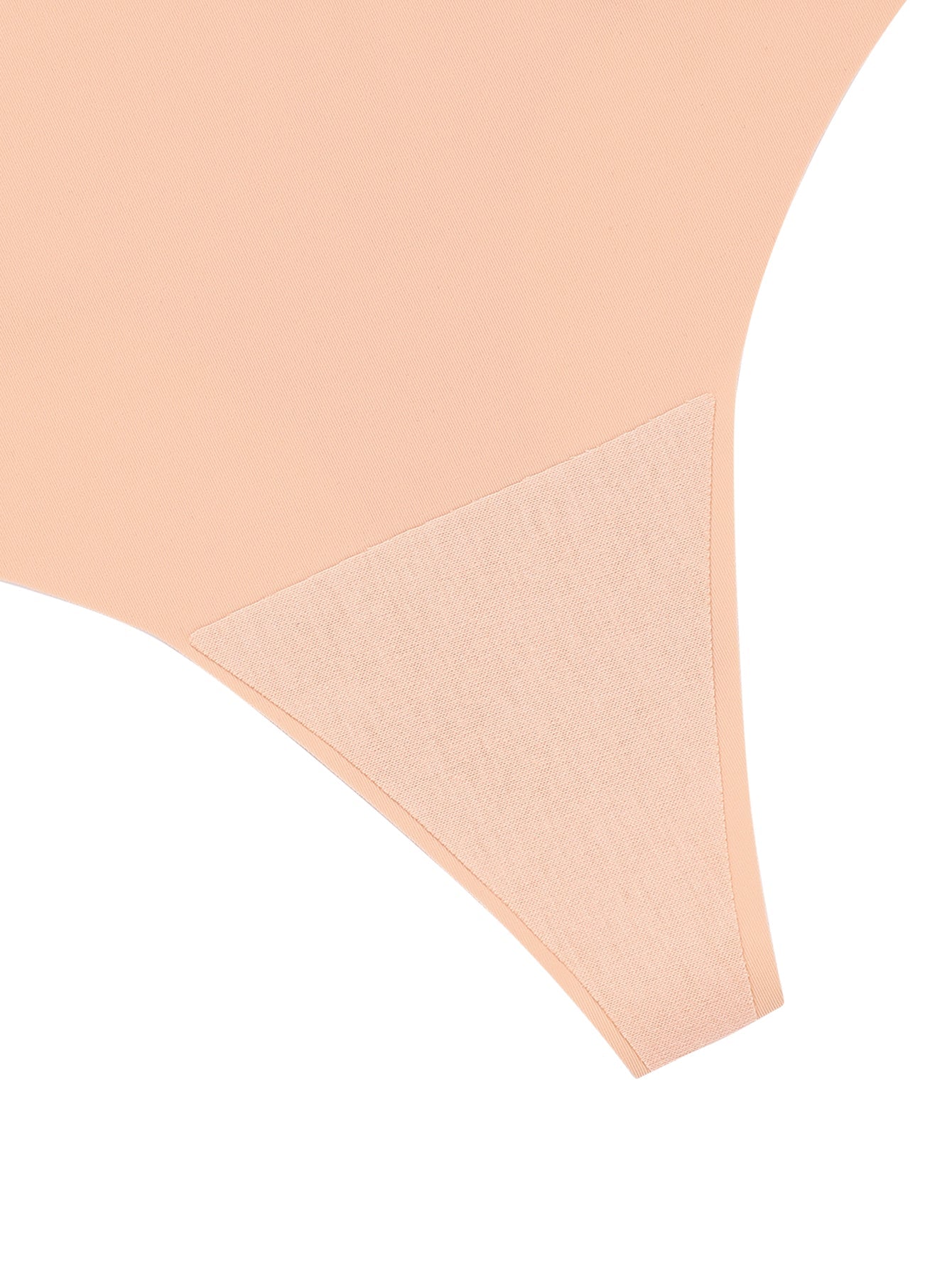 3PCS Daily Wear Basic Color Silky Seamless High Waist Thongs Set Sai Feel