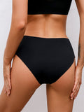 3PCS Daily Wear Middle Waist Basic Color Silky Seamless Panty Set Sai Feel