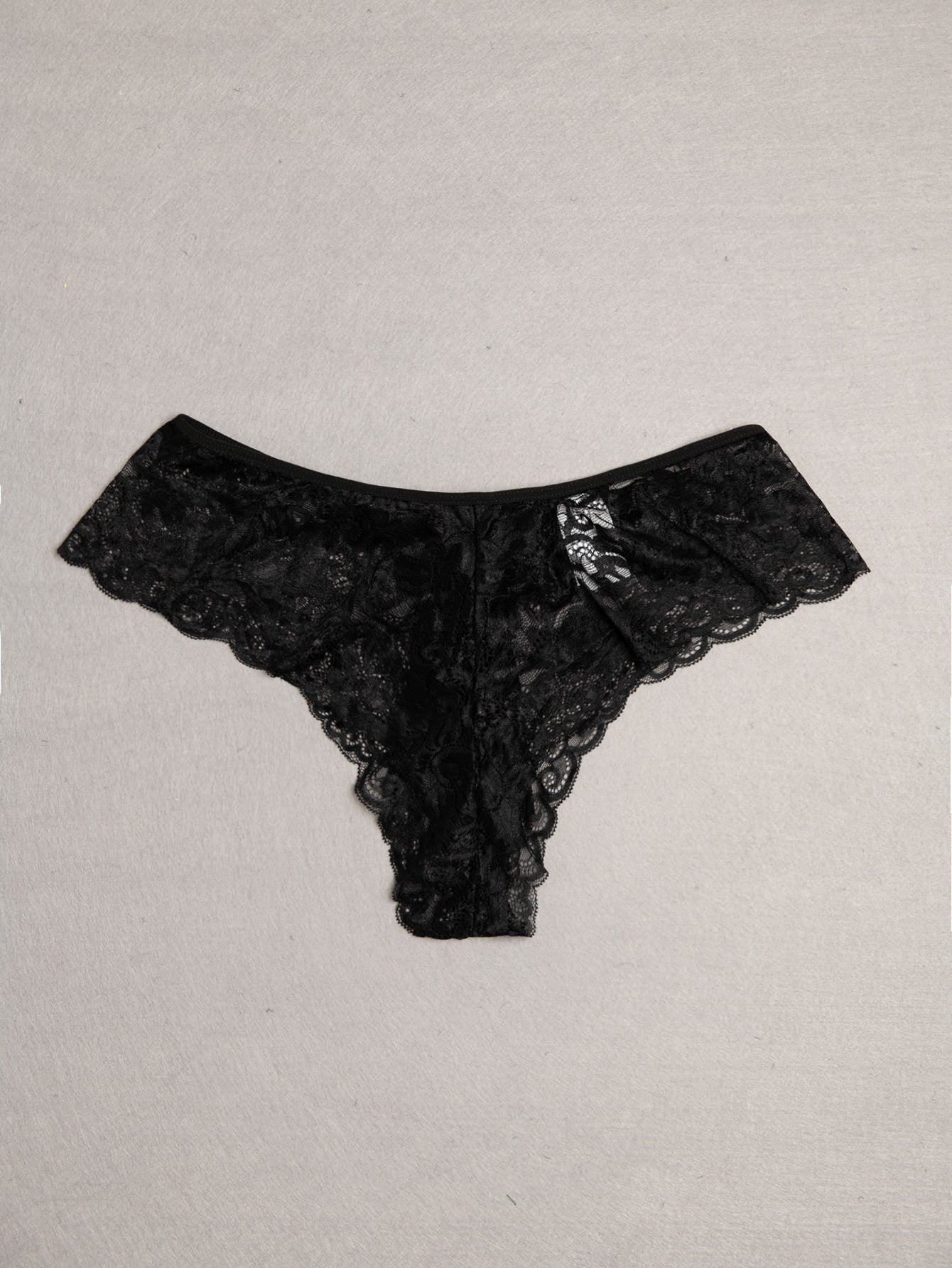 3PCS Plus Size Pack Woman Sexy Lace Flowers Panties Sai Feel